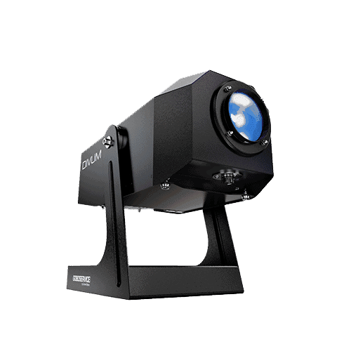Goboservice DIVUM 30K-W LED gobo projector met 56 mm lens en gobo houder inbegrepen - 9.600 lm -448x 370#5 mm - 12 kg - IP54 - 250W - Zwart