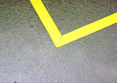 Signalisation adhésif pour le marquage au sol forme angle