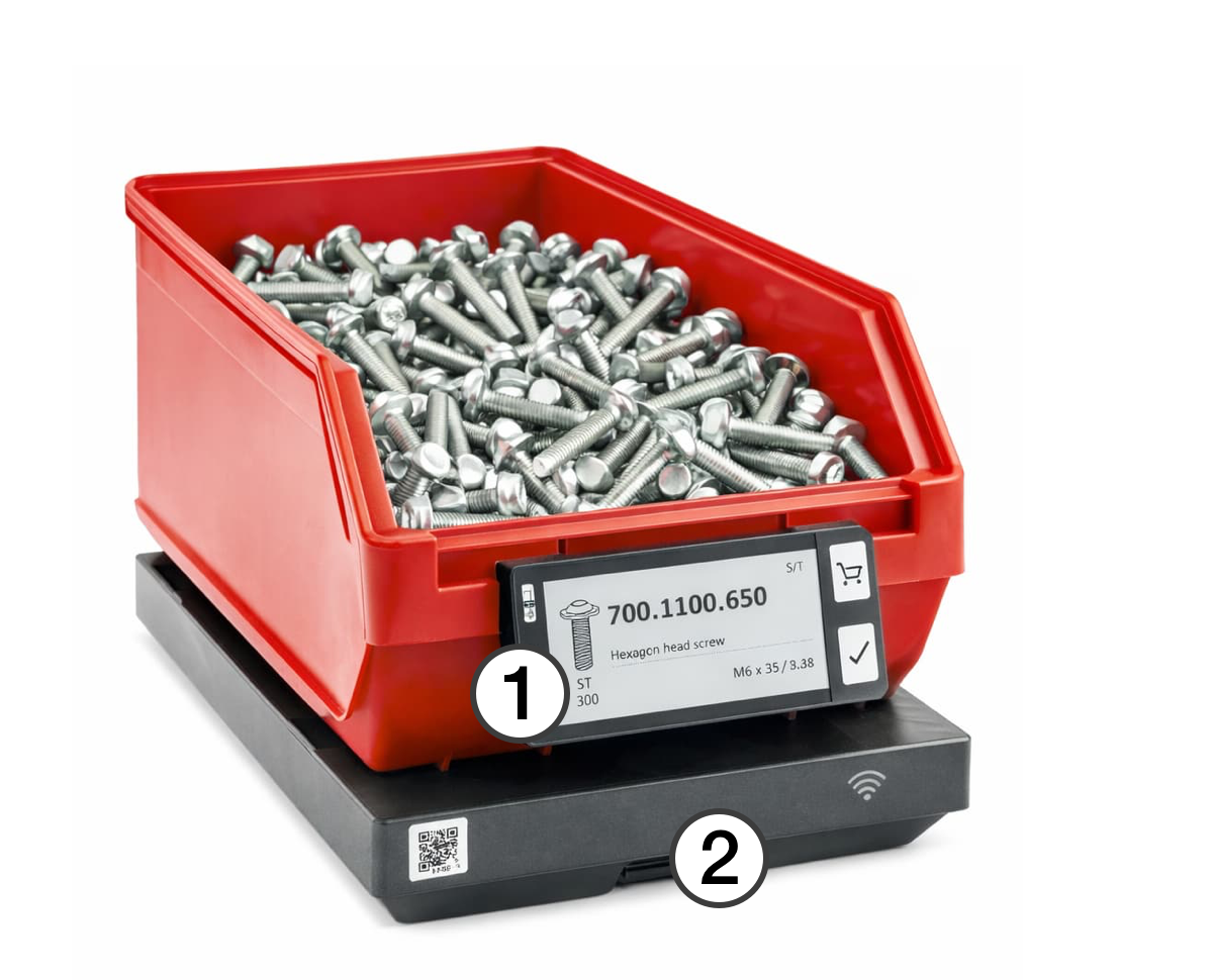 Elektronische etikettenweegschaal