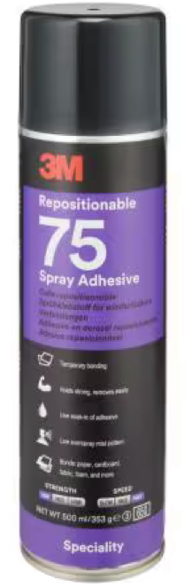 3M-contactlijm in spuitbus, nummer 75