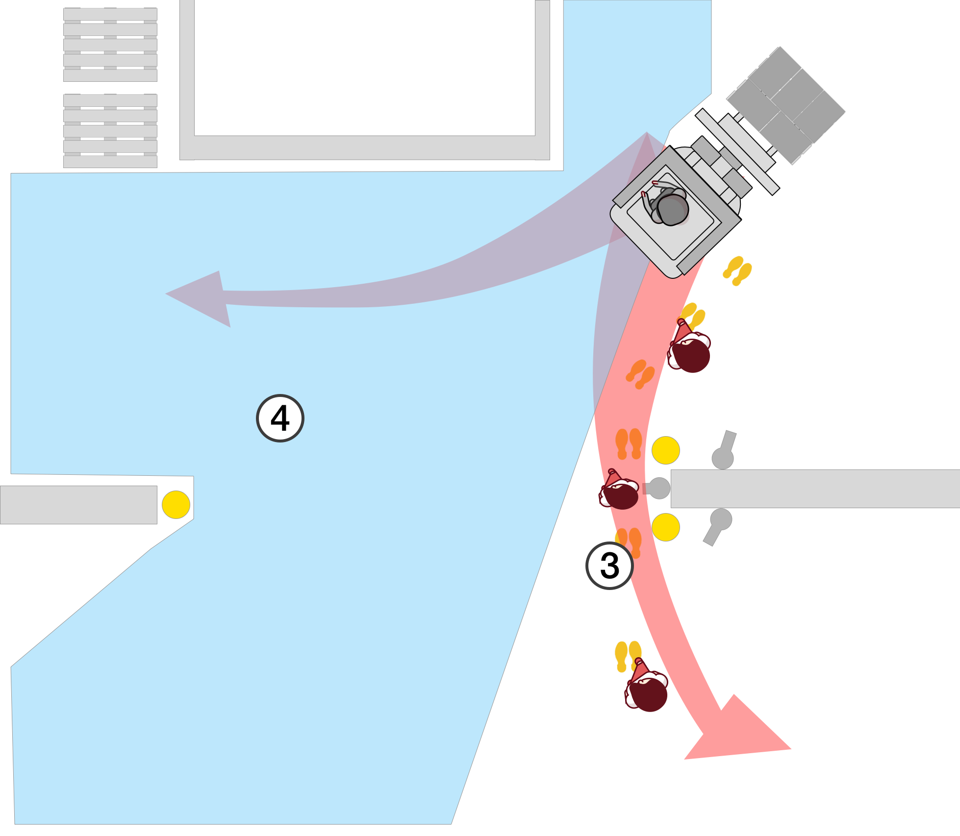 La visibilité restreinte du chauffeur diminue la sécurité des piétons.