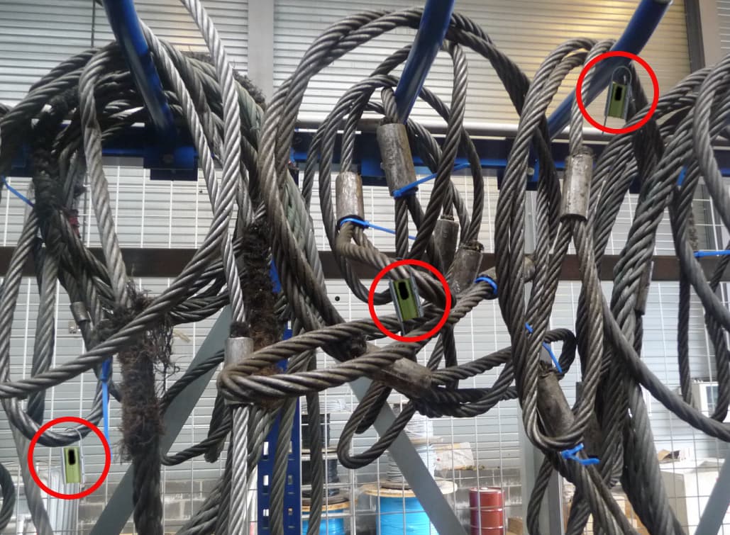 Traçabilité des câbles de levage avec des étiquettes RFID