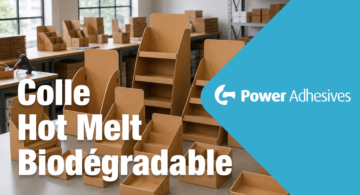 Colle biodégradable : quelles applications pour le carton, le papier et les displays ?